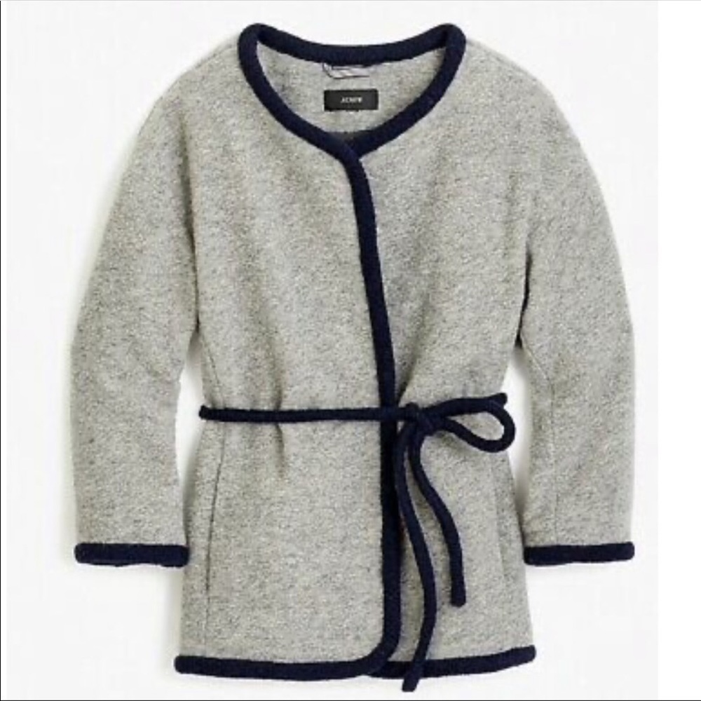 J Crew • Wrap Jacket in Boiled Wool • Size M • NWT